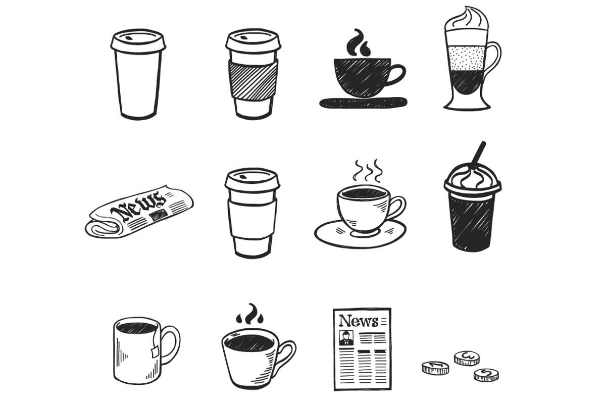 Coffee Break Doodles, a Food Illustration by Sketchetarian (Photo 3 of 5)