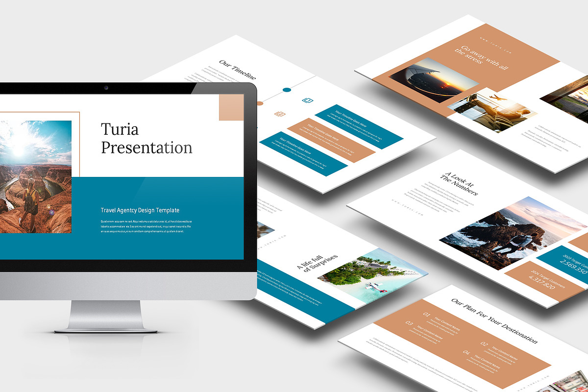 Turia : Travel Agent Powerpoint, a Presentation Template by Punkl Camp (Photo 1 of 9)