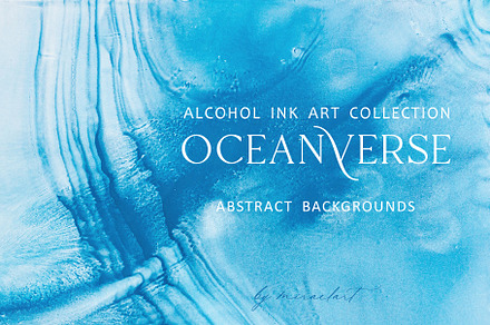Ocean blue abstract backgrounds, a Texture Graphic by MiraEl Art
