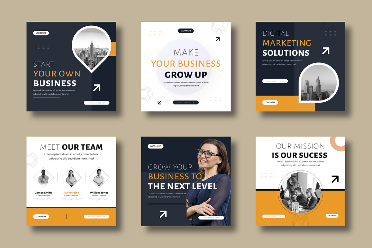 Modern Business  Social Media, a Social Media Template by MightyDesign (Photo 1 of 8)
