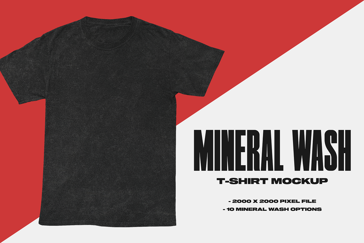 Mineral Wash T-Shirt Mockup, a Shirt Mockup by bsteczdesigns_ (Photo 1 of 4)