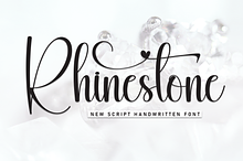 Rhinestone | Script Font