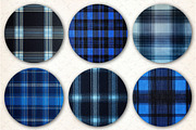 Blue Tartan Seamless Digital Paper, a Pattern Graphic by Libby Wishes (Thumbnail 2 of 7)