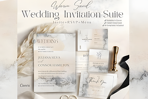 Minimal Scandinavian Wedding Invitat, a Presentation Template by Coco Bloom