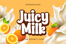 Juicy Milk - Fun Bouncy Font