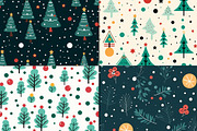 20 Seamless Christmas Time Patterns, a Pattern Graphic by Nordic Design (Thumbnail 7 of 9)