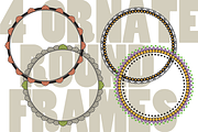4 Ornate Round Frames, a Decorative Illustration by Penina (Thumbnail 1 of 3)