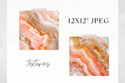 Orange Marble Texture Pack, Abstract, a Decorative Illustration by illuztrate (Thumbnail 4 of 4)