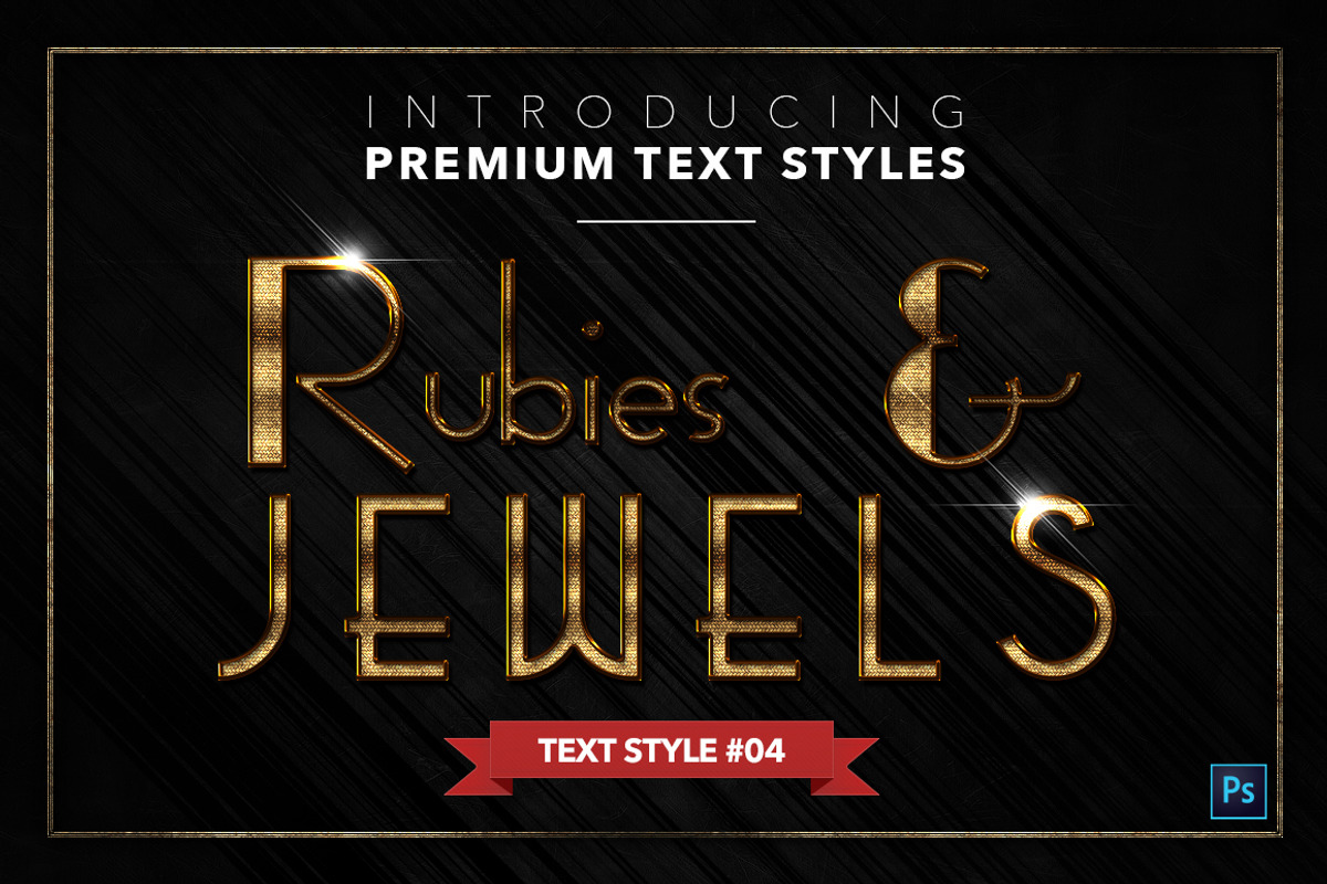 Rubies & Jewels #3 - 20 Text Styles, a Layer Style Add-On by Jonas Stensgaard (Photo 5 of 23)