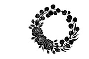 Elegant floral wreath silhouette, an Illustration by Amazin_art (Thumbnail 16 of 41)