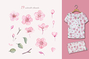 Blossom. Watercolor collection., a Pattern Graphic by oKOLOstyle (Thumbnail 4 of 6)