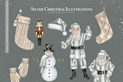 Crystal Christmas watercolor set, a Decorative Illustration by CrystalinaShop (Thumbnail 10 of 18)
