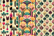 12 Sunset Deco Seamless Patterns, a Pattern Graphic by Inknfolly (Thumbnail 3 of 7)