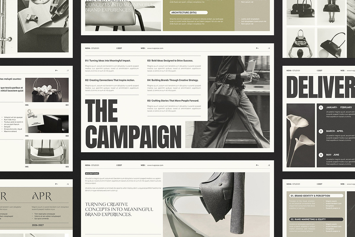 Creative Brief Campaign Presentation, a Presentation Template by Studio Monova (Photo 6 of 13)