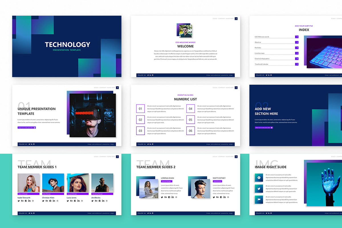 Technology Powerpoint Template, a Presentation Template by Zacomic Studios (Photo 2 of 7)