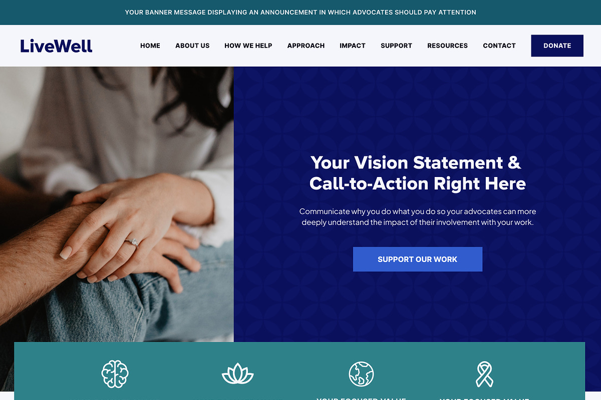 Healthcare Showit Website Template, a WordPress Template by Studio Humankind (Photo 2 of 20)