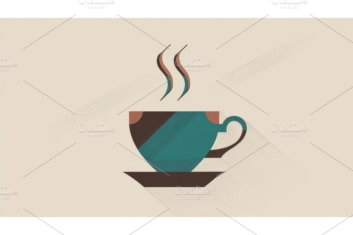 Minimalist geometric illustration of, an Illustration by tilialucida