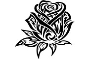 Flaming Rose Floral Ornament Vector, a Decorative Illustration by Designer_Momina (Thumbnail 20 of 21)