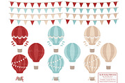 Red & Robin Egg Hot Air Balloons, an Illustration by Amanda Ilkov (Thumbnail 4 of 5)