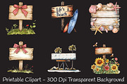 Summer Day Wooden Sign Clipart, an Illustration by RobertsArt (Thumbnail 3 of 4)
