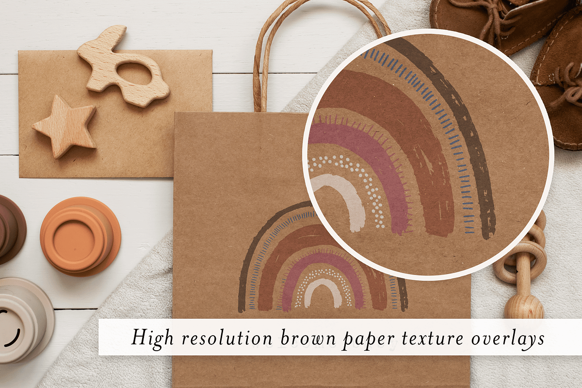 Boho Baby Paper Mockup I, a Stationery Template by Ashley Alexandra Design (Photo 3 of 4)