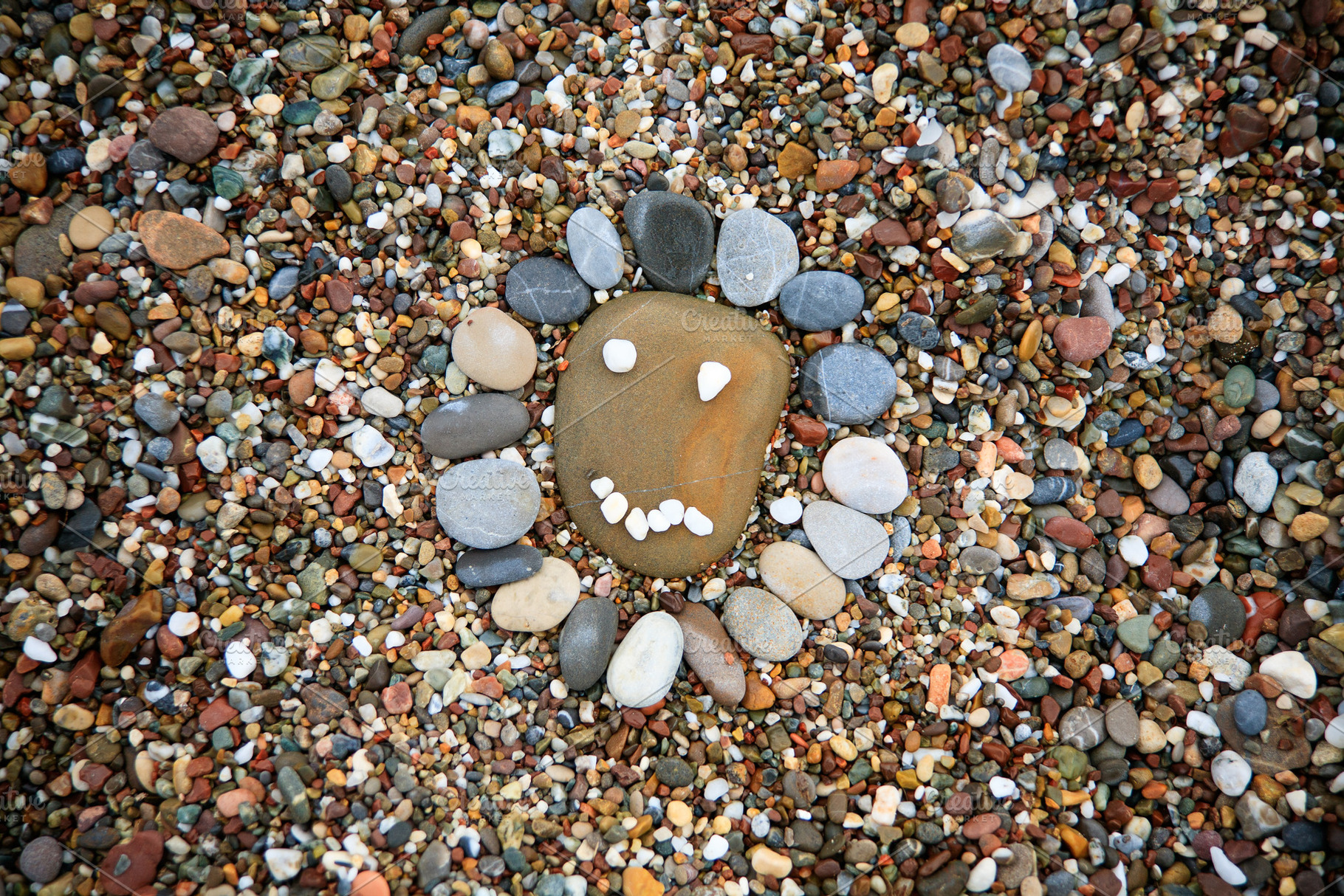 Sea stones background, an Abstract Photo by Artsaba Family