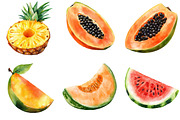 Fresh Summer Fruit PNG Bundle, an Illustration by Pixels.Craft (Thumbnail 2 of 10)