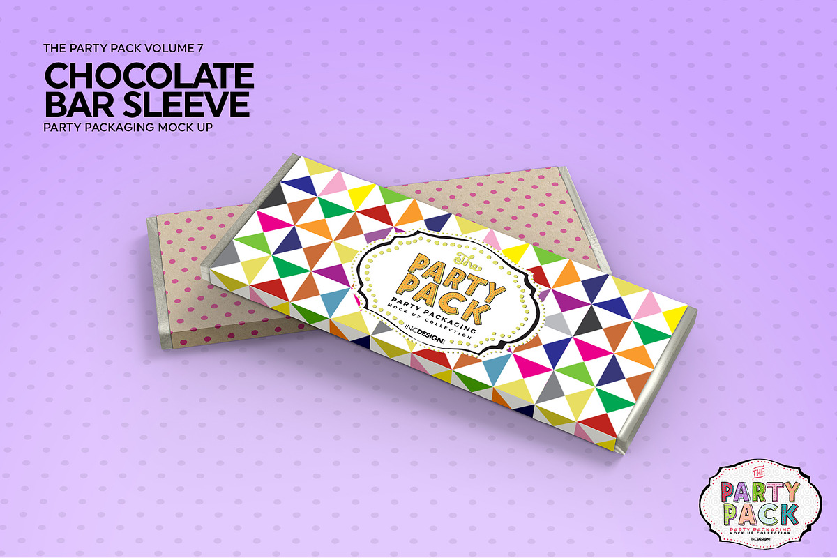 Chocolate Candy Bar Packaging Mockup, a Packaging Mockup by INCDesign (Photo 5 of 8)