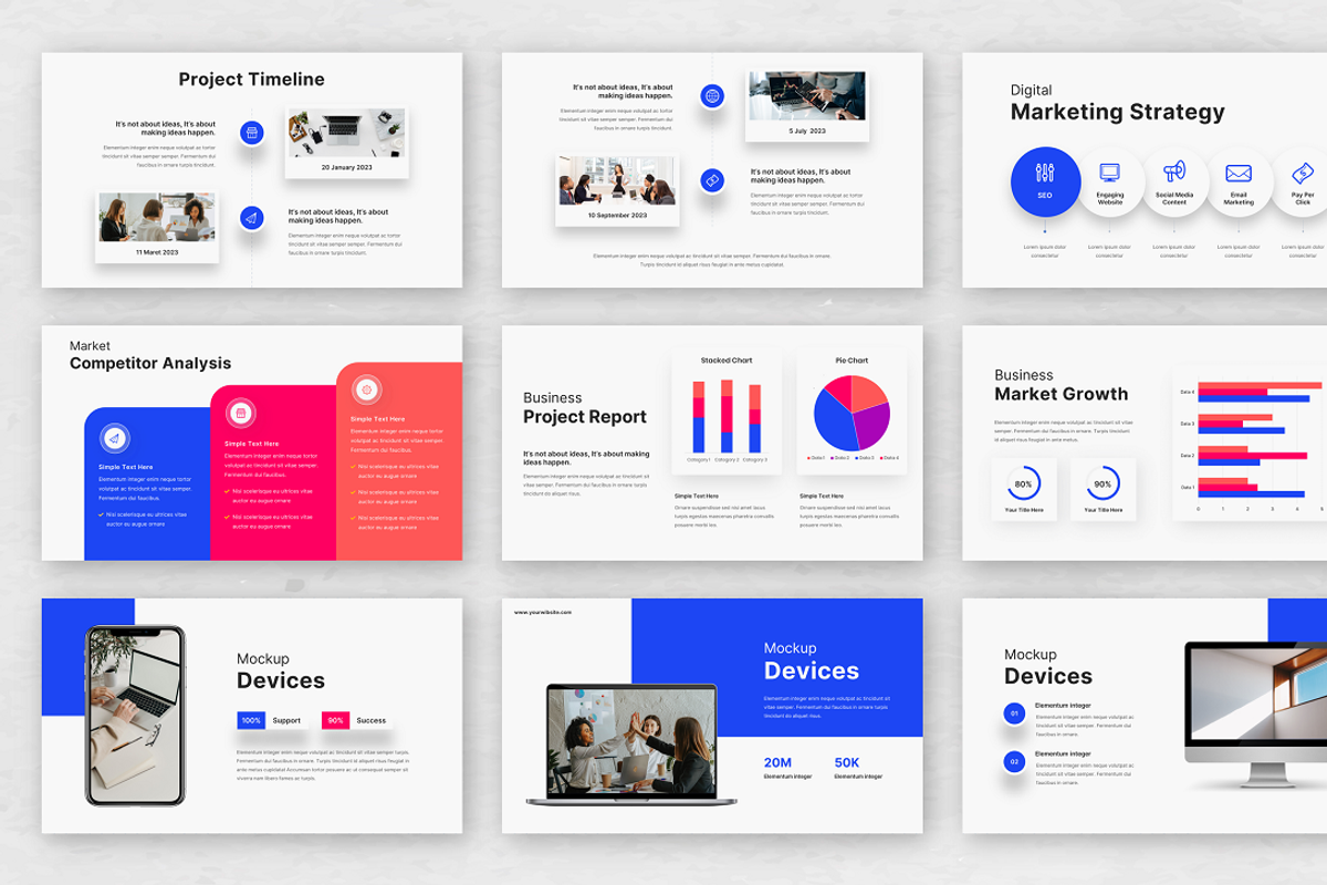 Business Marketing PowerPoint, a Presentation Template by Biwarastudio (Photo 4 of 5)
