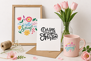 Spring Lettering & Floral Quotes, a Seasonal Illustration by Oktyabr (Thumbnail 6 of 7)