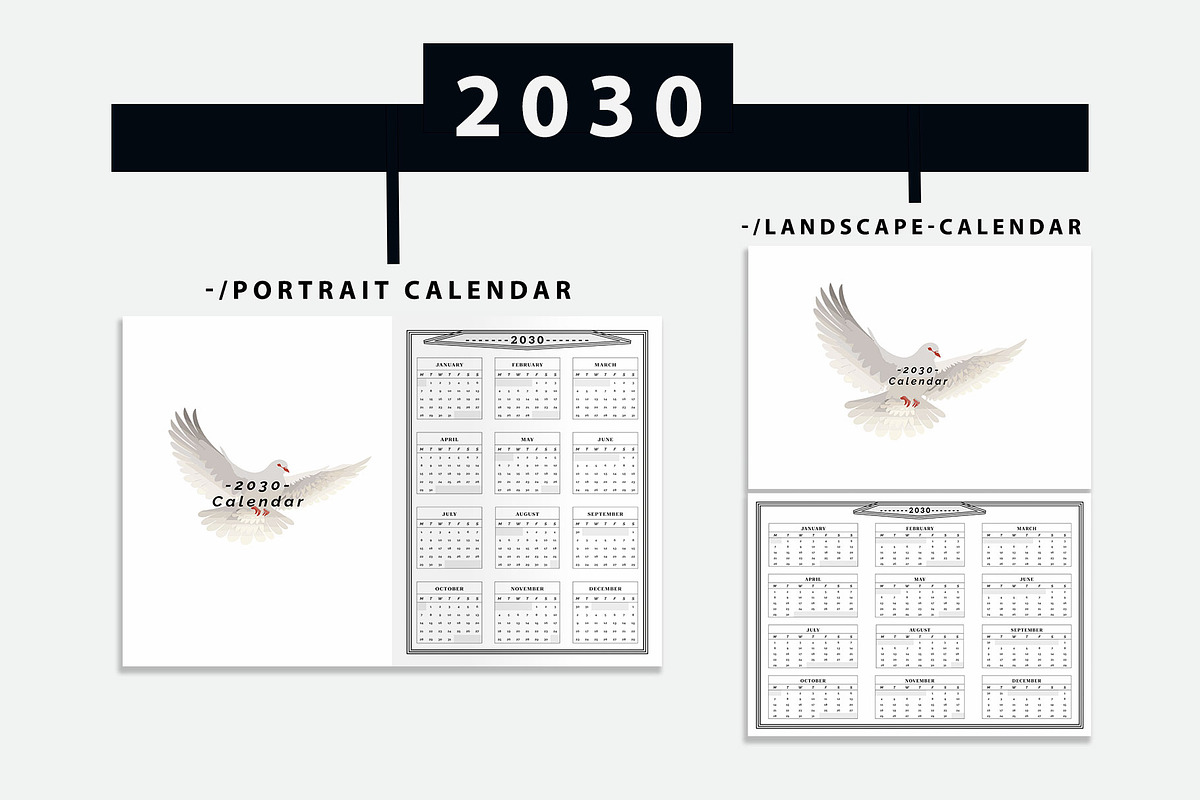 Calendar 2027-2028-2029–2030, a Stationery Template by MNT-Creator (Photo 7 of 7)