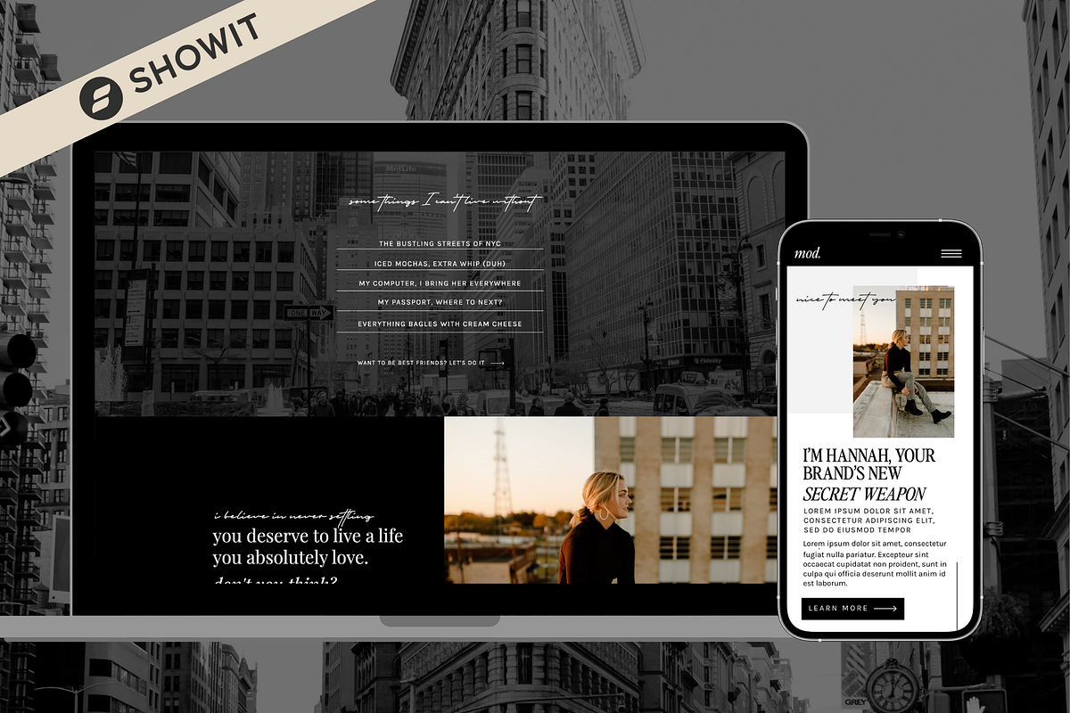 Modern Showit Template | MOD, a Templates & Theme by Kellie Lynn Media (Photo 5 of 6)