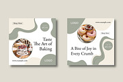 Bakery Shop Social Media Template, a Social Media Template by MightyDesign (Thumbnail 3 of 8)