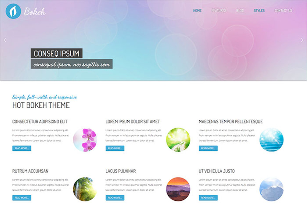 Hot Bokeh, a WordPress Template by hot-themes (Photo 2 of 5)