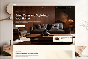 Kaayu - Furniture Website UI Figma