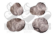 Black Truffle Watercolor Clipart, a Food Illustration by NKTKNS (Thumbnail 2 of 6)