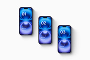 iPhone 16 - 24 Mockups Scenes, an iPhone Mockup by Asylab (Thumbnail 16 of 58)
