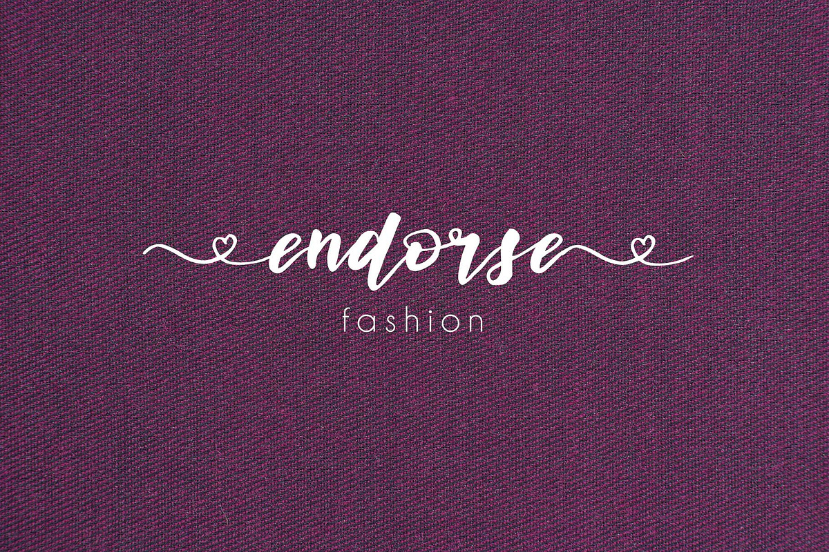 endorse font preview 2