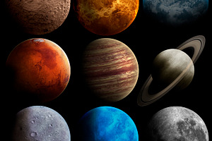 Solar system planets stock photo containing earth and planet
