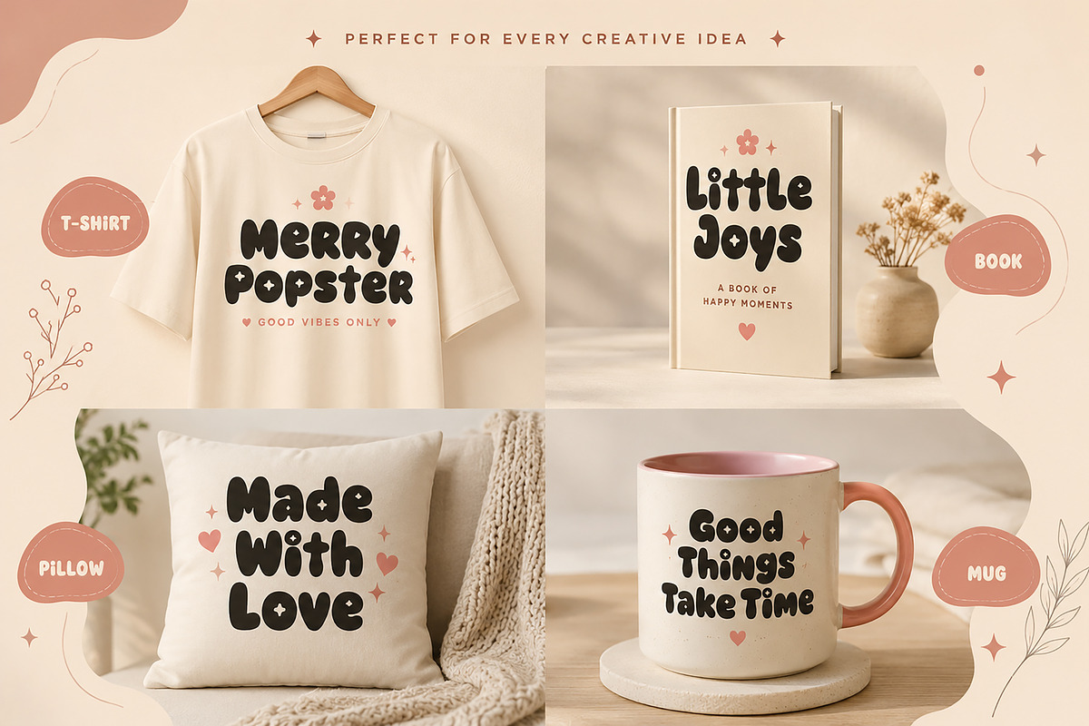Merry Popster, a Slab Serif Font by Wow Magic (Photo 2 of 5)