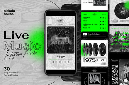 SALE! Live Music Instagram Pack