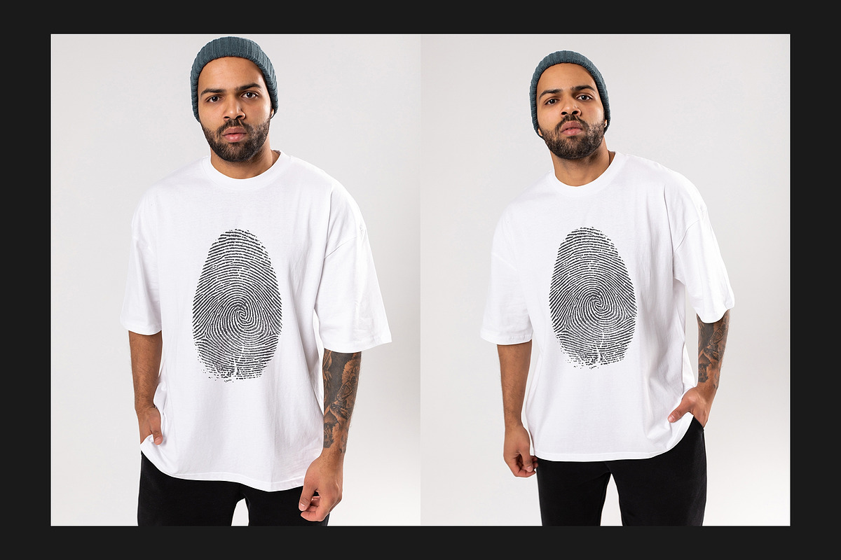 T-Shirt Mock-Up Set, a Shirt Mockup by Freeman Studio (Photo 12 of 22)