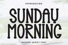 Sunday Morning | Script Font