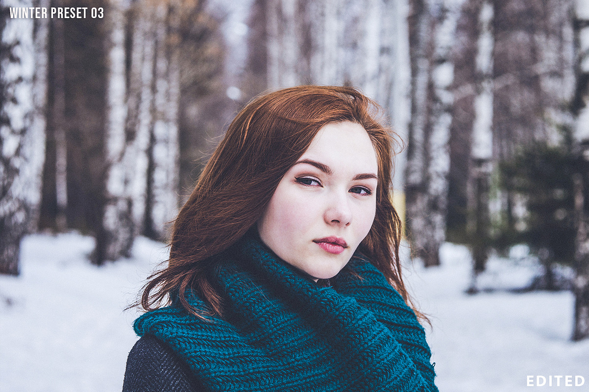 Pro Winter lightroom presets preview 4
