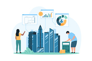 Real estate design design, an Object Illustration by Flashvector