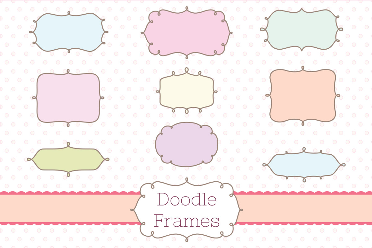 Retro Label Frames Shapes Set No 19, a Shape Add-On by starsunflowerstudio