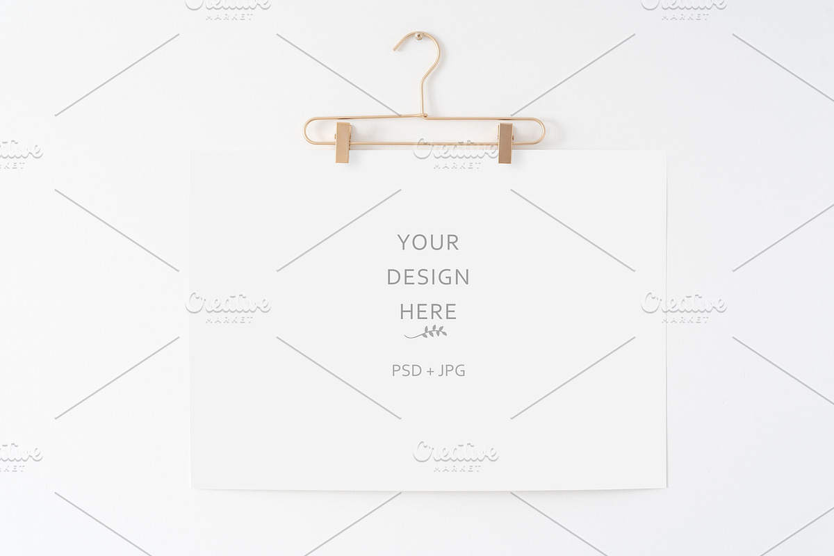 Print Holder Mockup Bundle, a Print Template by Kate Roubin (Photo 2 of 9)
