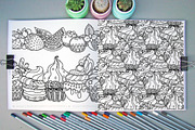 Dessert. Graphic illustrations set, a Decorative Illustration by Color and Decor (Thumbnail 6 of 7)