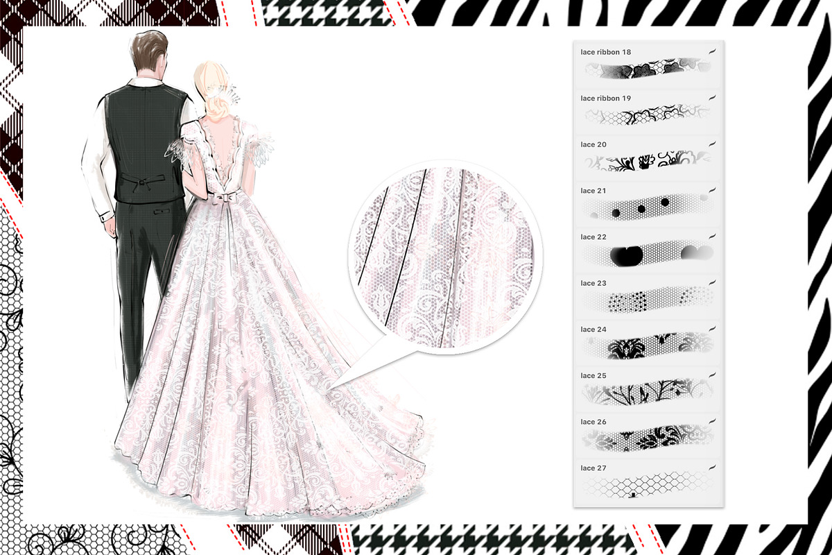 lace Procreate Brush Set, a Brush Add-On by Irena Matiash shop (Photo 6 of 13)