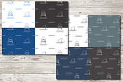 Cute Sharks Set and Patterns, an Animal Illustration by Lemon Workshop (Thumbnail 9 of 16)